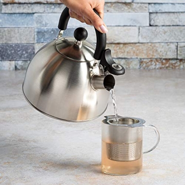 Whistling Stainless Steel Tea Kettle - 1.5 Quart