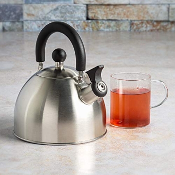 Whistling Stainless Steel Tea Kettle - 1.5 Quart