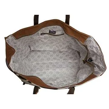 Myra Bag Western Leather Weekender Bag for Women - Cotton & Upcycled Canvas Boho Shoulder Bag Sempire