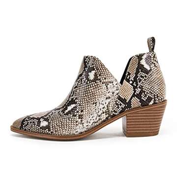 Women's Western Cutout Ankle Boots for Stylish Comfort