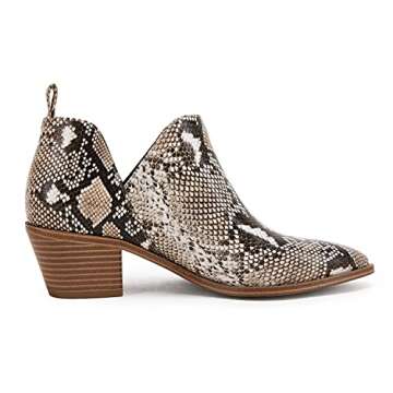 Women's Western Cutout Ankle Boots for Stylish Comfort