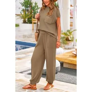 PRETTYGARDEN Women's Stylish 2 Piece Sweater Set