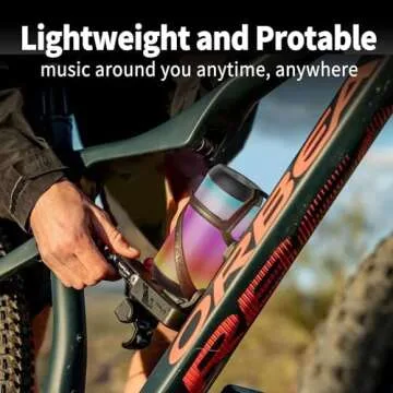 AFK Portable Bluetooth Speaker with RGB Lights and Stereo Sound