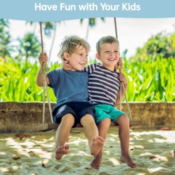 Wooden Tree Swing for All Ages - 500lbs Capacity