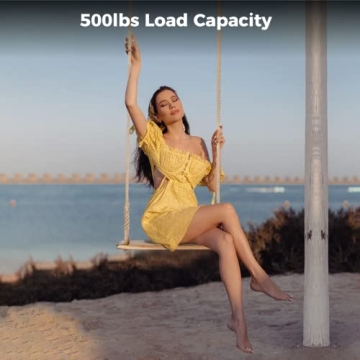 Wooden Tree Swing for All Ages - 500lbs Capacity