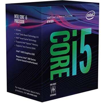 Intel Core i5-8400 Desktop Processor 6 Cores up to 4.0 GHz LGA 1151 300 Series 65W