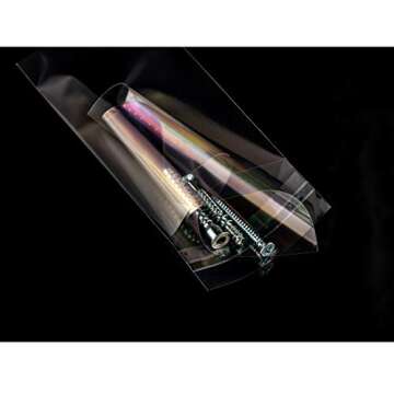 Morepack 200 Pcs Self Sealing Cellophane Bags - Clear Packaging