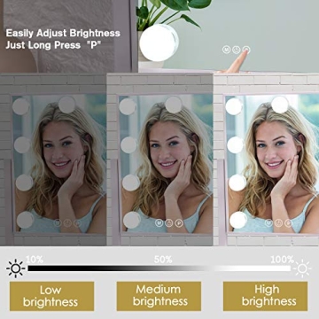 BWLLNI Hollywood Vanity Mirror with Lights and Touch Control