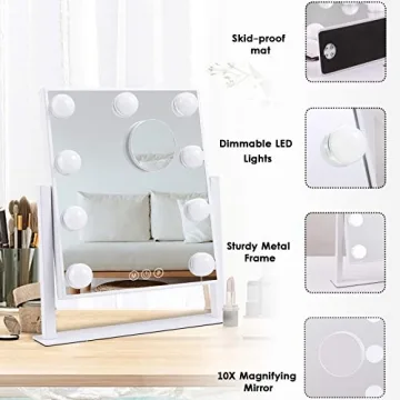 BWLLNI Hollywood Vanity Mirror with Lights and Touch Control