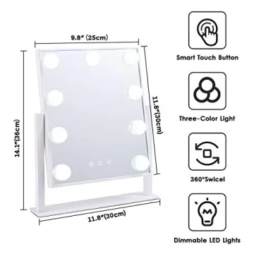 BWLLNI Hollywood Vanity Mirror with Lights and Touch Control