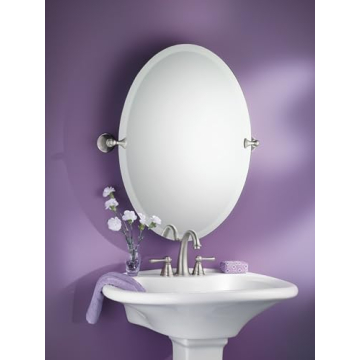 Moen Glenshire Brushed Nickel Oval Bathroom Mirror