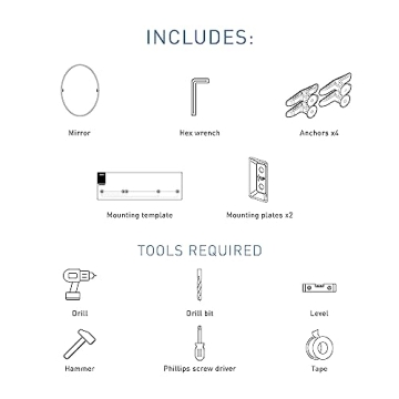 Moen Glenshire Brushed Nickel Oval Bathroom Mirror