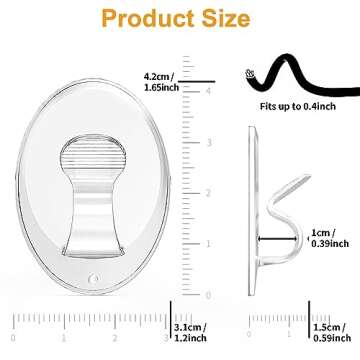 20 Outdoor Rope Light Clips with Waterproof Adhesive