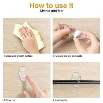 20 Outdoor Rope Light Clips with Waterproof Adhesive