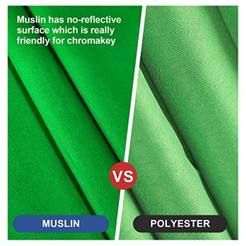 EMART 6x9 Ft Green Screen Backdrop for YouTube and Zoom