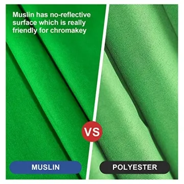 EMART 6x9 Ft Green Screen Backdrop for YouTube and Zoom