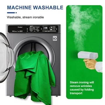 EMART 6x9 Ft Green Screen Backdrop for YouTube and Zoom