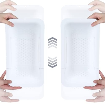 BLUE GINKGO Versatile Sink Colander Baskets for All Kitchens