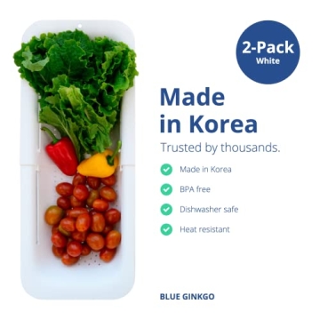 BLUE GINKGO Versatile Sink Colander Baskets for All Kitchens