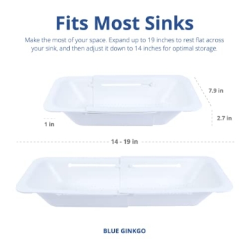 BLUE GINKGO Versatile Sink Colander Baskets for All Kitchens