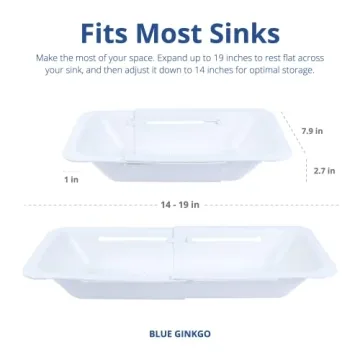 BLUE GINKGO Versatile Sink Colander Baskets for All Kitchens