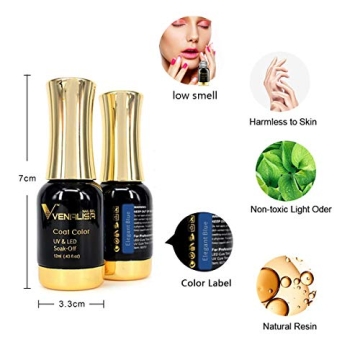 VENALISA Gel Nail Polish, Baby Pink Color Spring Summer Soak Off UV LED Nail Gel Polish Nail Art Starter Manicure Salon DIY at Home