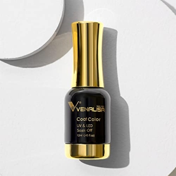 VENALISA Gel Nail Polish, Baby Pink Color Spring Summer Soak Off UV LED Nail Gel Polish Nail Art Starter Manicure Salon DIY at Home