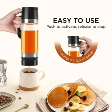 Aelga 12 OZ No Drip Coffee Syrup Dispenser Set