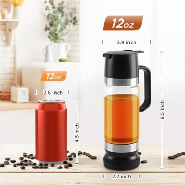 Aelga 12 OZ No Drip Coffee Syrup Dispenser Set