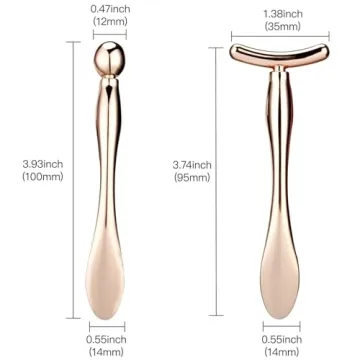 LISAPACK Eye Cream Applicator Wand Set for Puffiness Relief