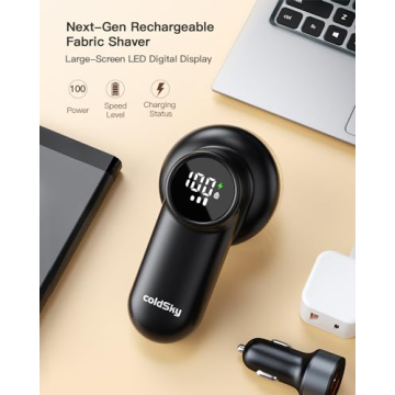 Professional coldSky Fabric Shaver with Digital Display