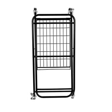 Artesa Verona Collapsible Laundry Cart with Basket, Black Large