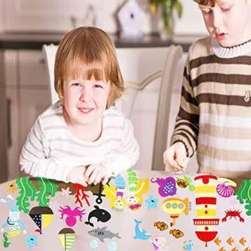 Craftstory Ocean Animals Toys Felt/Flannel Boards Stories Figures Sets for Preschool 40 Pieces Toddl...