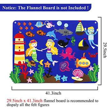 Craftstory Ocean Animals Felt Toys for Kids - 40 Pieces