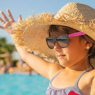 48 Pack 16 Colors Neon Party Sunglasses, 80’s Retro Style Party Favors Sun Glasses Bulk for Carnival, Summer Pool Toys, Goody Bag Stuffers, Boy and Girl Beach Party Supplies, Birthday, School Gift