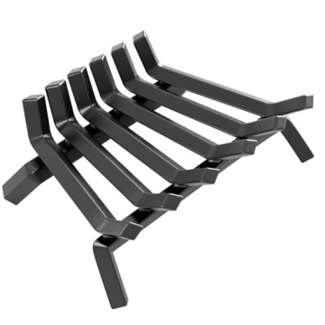 AMAGABELI Fireplace Log Grate - Heavy Duty Solid Steel for Indoor/Outdoor Use
