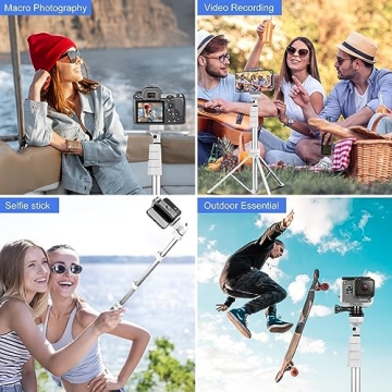 Versatile Sensyne 67'' Tripod & Selfie Stick for All Devices