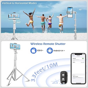 Versatile Sensyne 67'' Tripod & Selfie Stick for All Devices