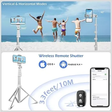 Versatile Sensyne 67'' Tripod & Selfie Stick for All Devices