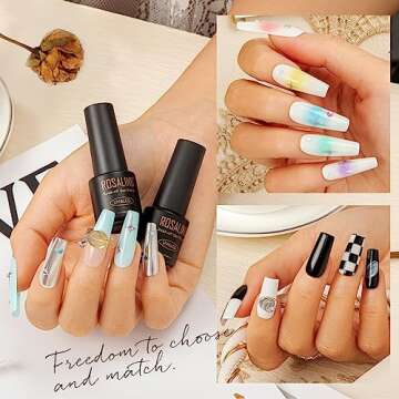 ROSALIND Gel Nail Polish Set - 35 Colors for Stunning Nail Art
