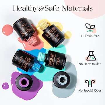 ROSALIND Gel Nail Polish Set - 35 Colors for Stunning Nail Art