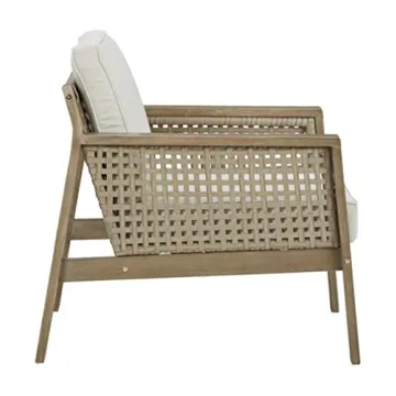 Stylish Outdoor Eucalyptus Lounge Chairs Set