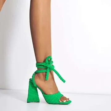 Stylish Bapolee Lace-up Heeled Sandals for Women