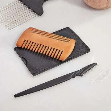 Glamlily Men's Touch Up Razors for Mustache, Beard - 12 Pack, 5.8 Inches