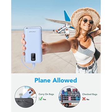 Charmast 10000mAh Portable Charger for Travel