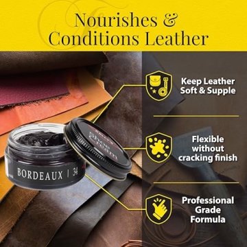 Revitalize Leather with Kelly's Bordeaux Shoe Polish 1.5 oz