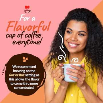 Smart Sips Coffee, Decaf Gourmet Flavored Coffee, Medium Roast, Single Serve Decaffeinated Gourmet Pods Compatible With Keurig K-Cup Brewers, 24 Count