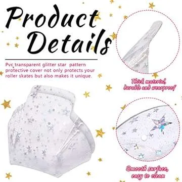 SATINIOR 6 Pieces Toe Cap Guards Protectors Toe Guards Roller Skates PVC Skate Toe Caps Roller Toe Guards for Quad Roller Skates, Black White Pink