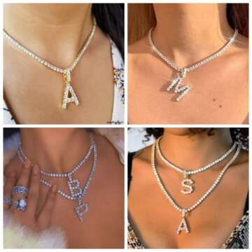 Stunning Diamond Initial Necklaces for Women