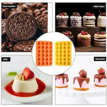 2PCS Silicone Mini Muffin Pan Set, Nonstick Baking Essentials